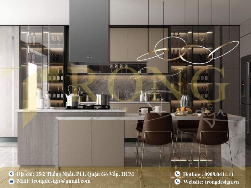 Tiêu chí lựa chọn đơn vị thiết kế thi công phòng bếp Quận 2 uy tín là gì?