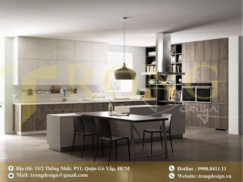 Cần lưu ý gì trong lựa chọn đơn vị thiết kế thi công phòng bếp Bình Chánh?
