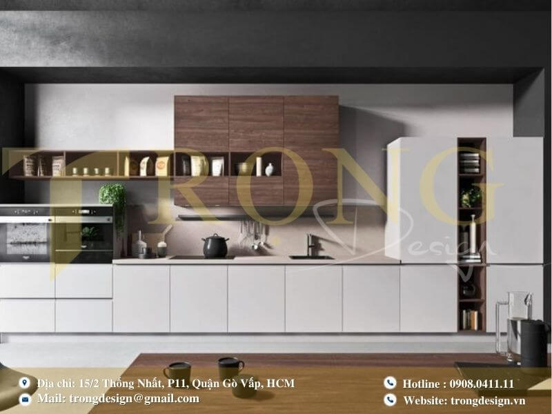 Trọng Design - đơn vị chuyên thiết kế thi công phòng bếp Bình Thạnh uy tín