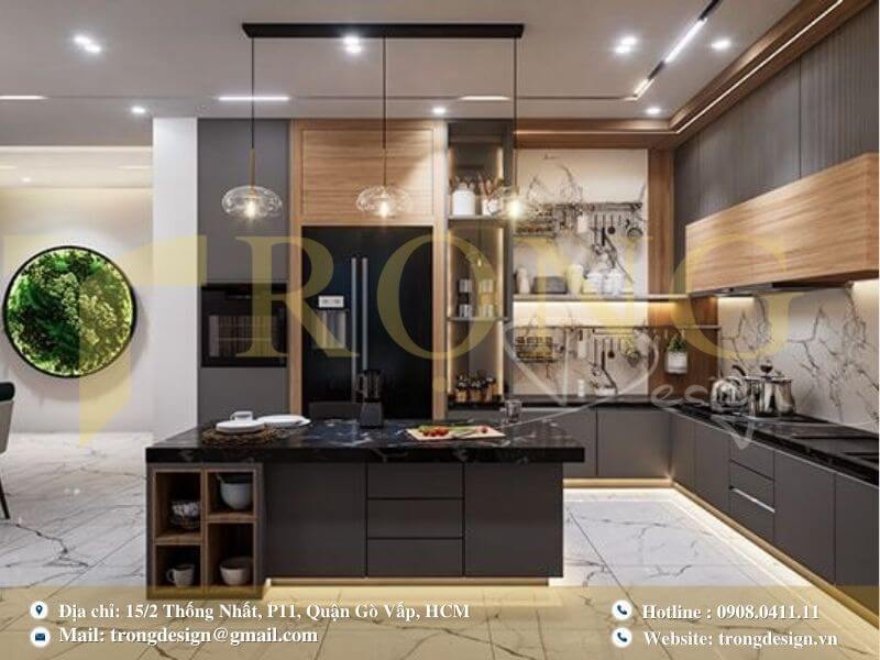 Bảng báo giá thiết kế thi công phòng bếp Củ Chi tại Trọng Design