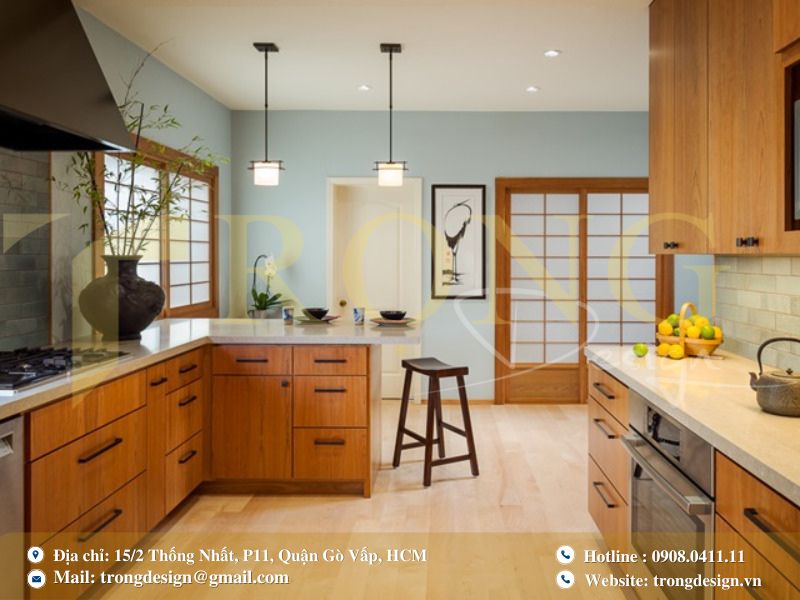 Bếp tối giản kiểu Nhật – Gọn gàng và tinh tế