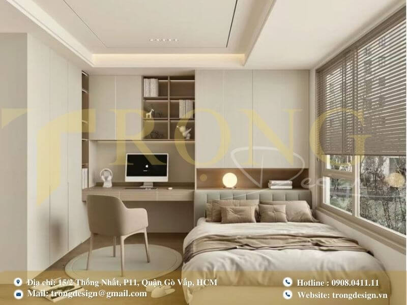 Trọng Design - đơn vị thiết kế thi công phòng ngủ quận 4
