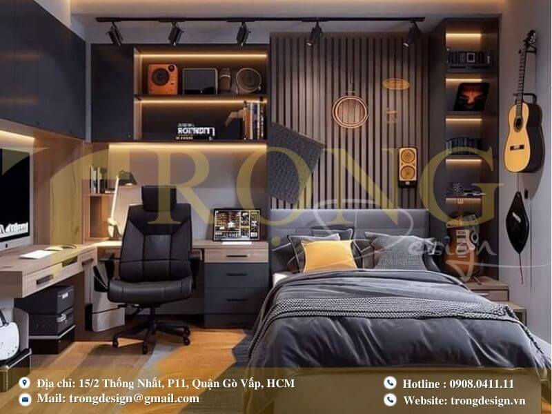 Phòng ngủ đa năng, cá tính dành cho giới trẻ.