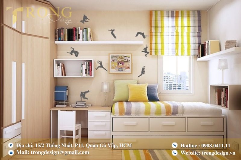 Thiết kế phòng ngủ với đầy đủ tiện nghi nhờ giải pháp thông minh