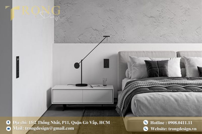 Tường sơn hiệu ứng vữa xám