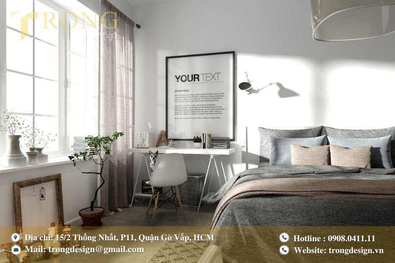 Sử dụng vật liệu tự nhiên cho phòng ngủ