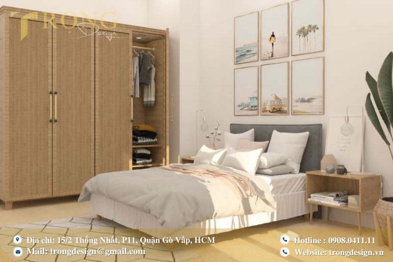 Phong cách thiết kế thi công phòng ngủ Bắc Âu