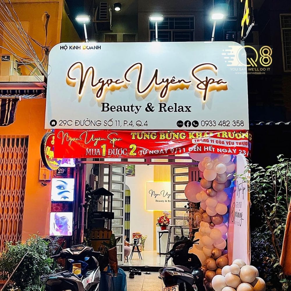 Thi công bảng hiệu giá rẻ Sài Gòn _ Làm bảng hiệu quảng cáo, bảng hiệu cửa hàng uy tín Sài Gòn - Hà Nội_ Trọng Design