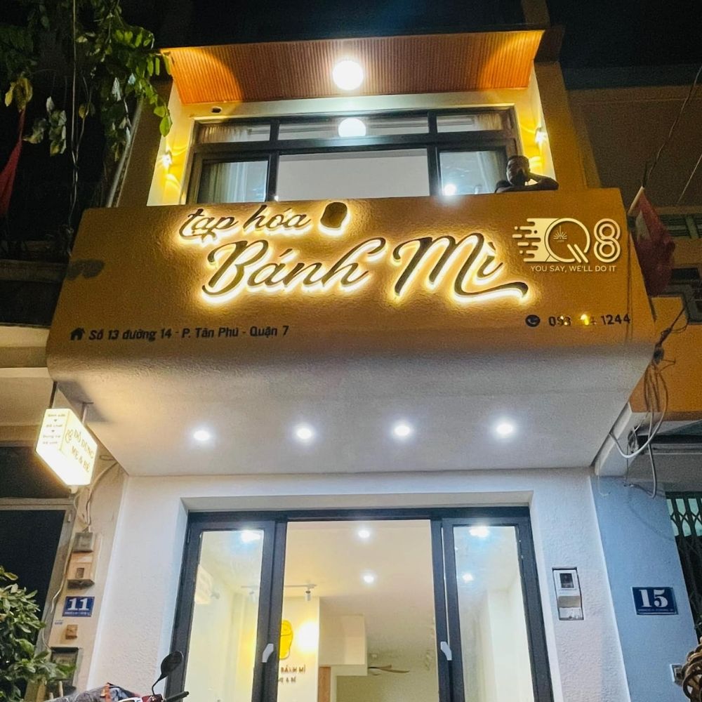 Thi công bảng hiệu giá rẻ Sài Gòn _ Làm bảng hiệu quảng cáo, bảng hiệu cửa hàng uy tín Sài Gòn - Hà Nội_ Trọng Design