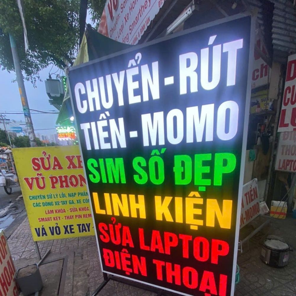 Thi công bảng hiệu giá rẻ Sài Gòn _ Làm bảng hiệu quảng cáo, bảng hiệu cửa hàng uy tín Sài Gòn - Hà Nội_ Trọng Design (152)