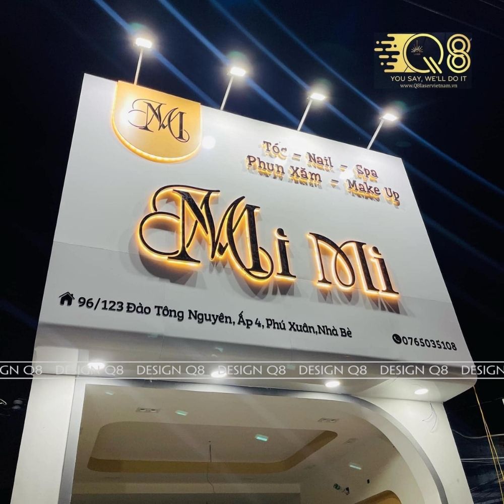 Thi công bảng hiệu giá rẻ Sài Gòn _ Làm bảng hiệu quảng cáo, bảng hiệu cửa hàng uy tín Sài Gòn - Hà Nội_ Trọng Design
