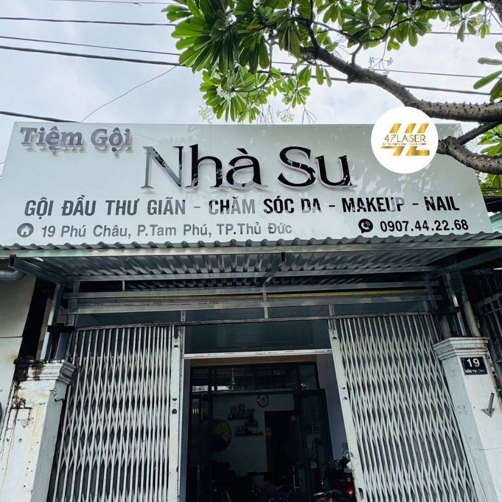 Thi công bảng hiệu giá rẻ Sài Gòn _ Làm bảng hiệu quảng cáo, bảng hiệu cửa hàng uy tín Sài Gòn - Hà Nội_ Trọng Design