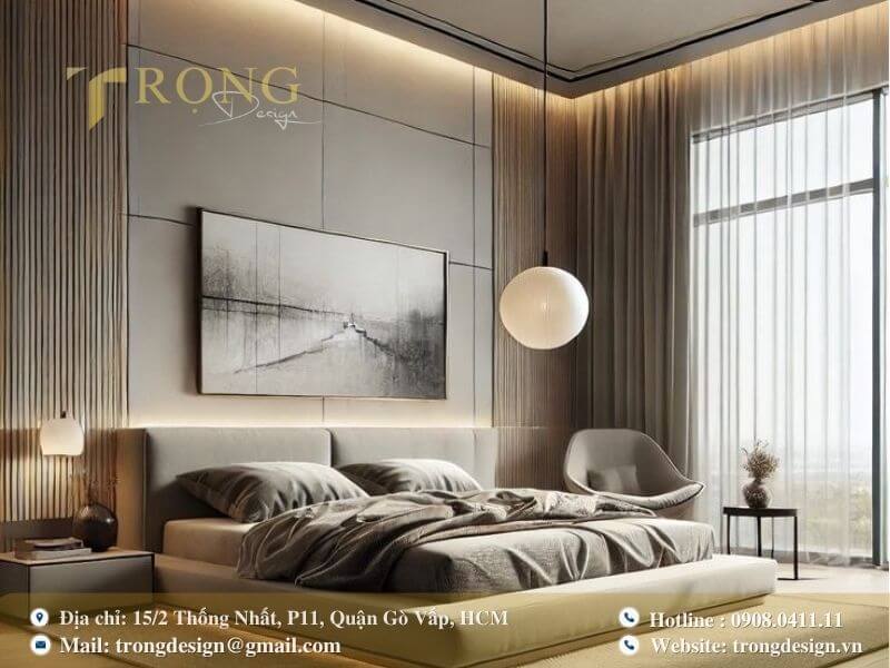 Hiện đại, nghệ thuật với ánh sáng và tranh trang trí.
