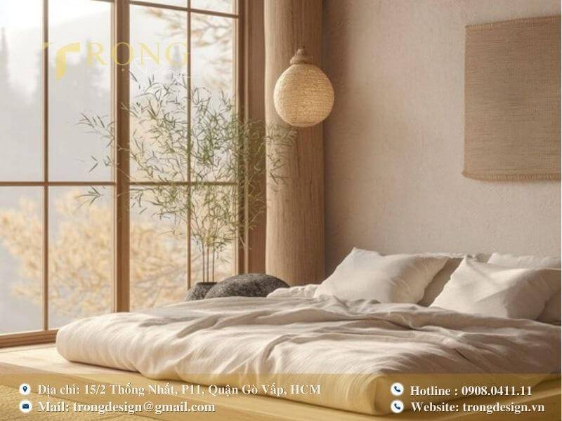 Phong cách Zen tối giản, mang lại cảm giác bình yên và gần gũi với thiên nhiên.
