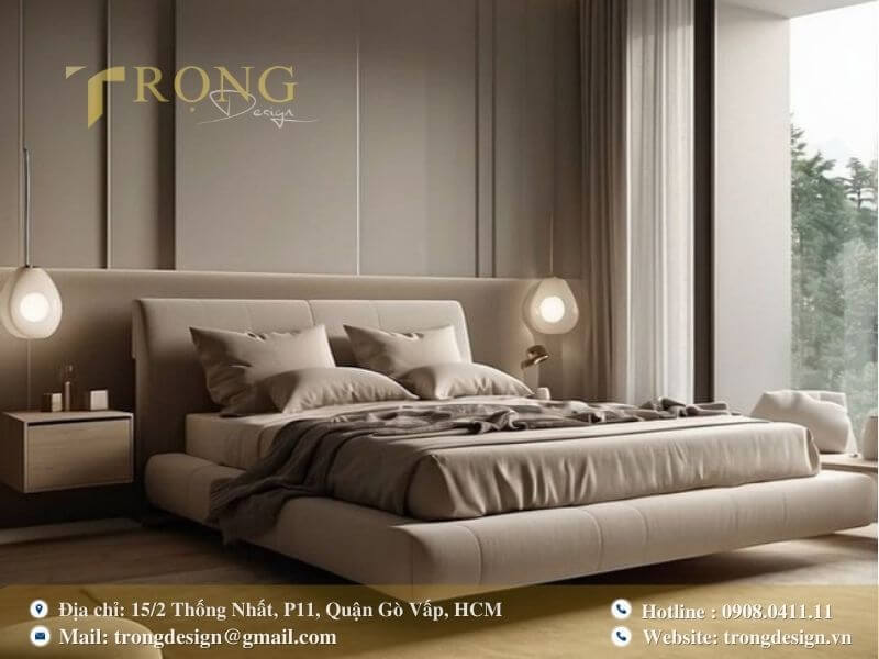 Thiết kế tối giản, thanh lịch với tông màu be ấm áp.