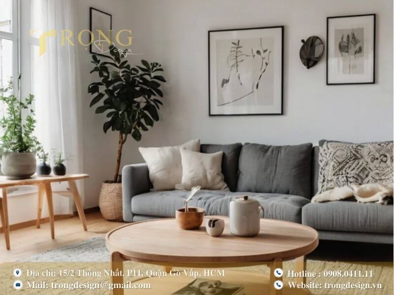 Mẫu thiết kế thi công phòng khách Bình Thạnh – Đẹp Mắt