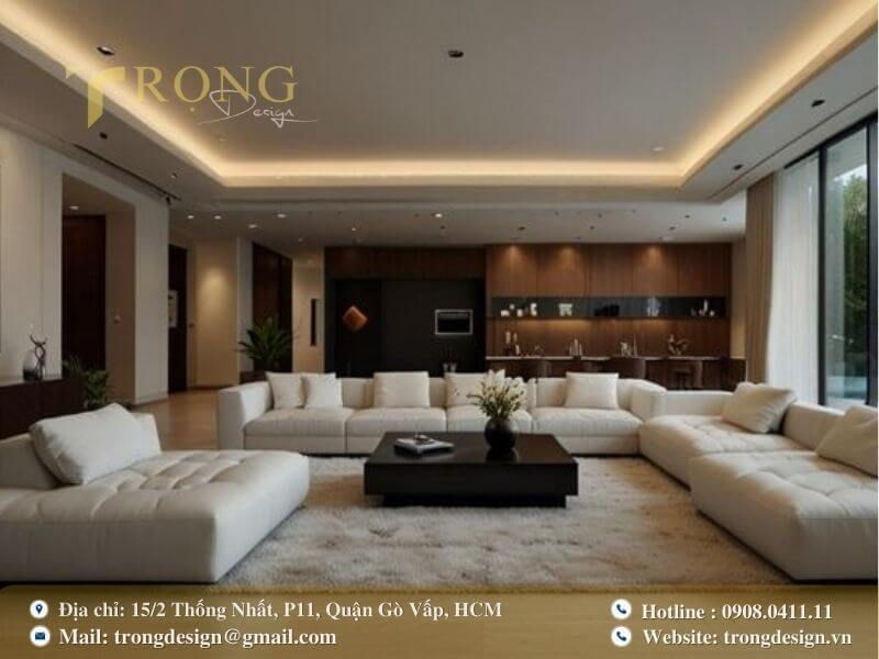 Thiết kế gọn gàng, tinh tế, tối ưu hóa không gian và ánh sáng.