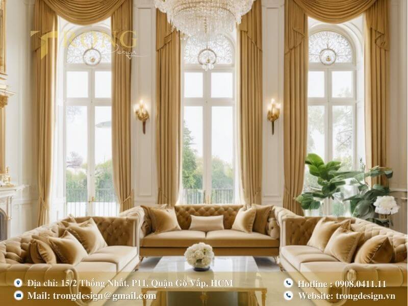 Trọng Design - đơn vị thiết kế thi công phòng khách Phú Nhuận chuyên nghiệp