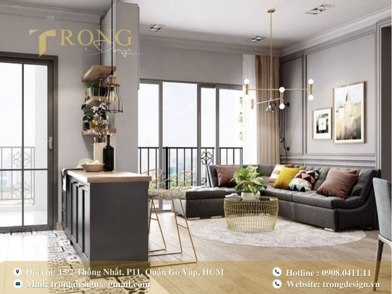 Trẻ trung và hiện đại, không gian này phù hợp với lối sống năng động.