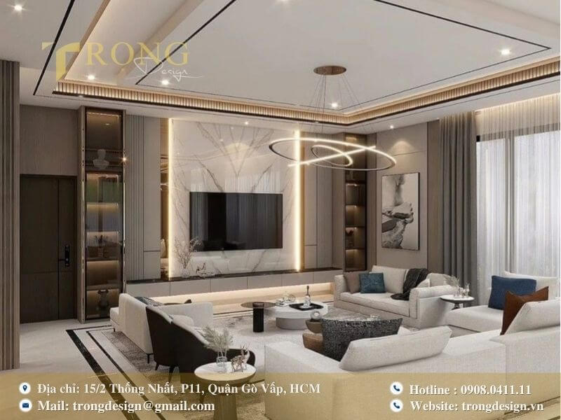 Sự thanh lịch, tinh tế toát lên từ sự hài hòa của màu sắc.