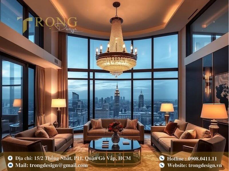 Lý do nên chọn Trọng Design khi thiết kế thi công phòng khách Quận 11