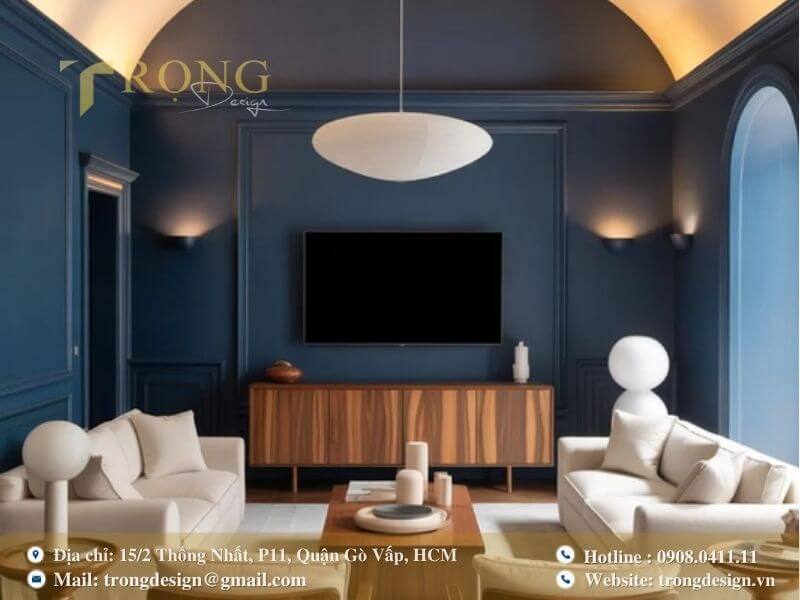 Các yếu tố giúp lựa chọn đơn vị thiết kế thi công phòng khách quận 8