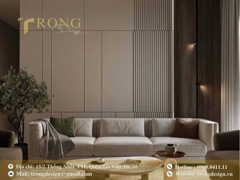 Sang trọng, tối giản và ấm áp.