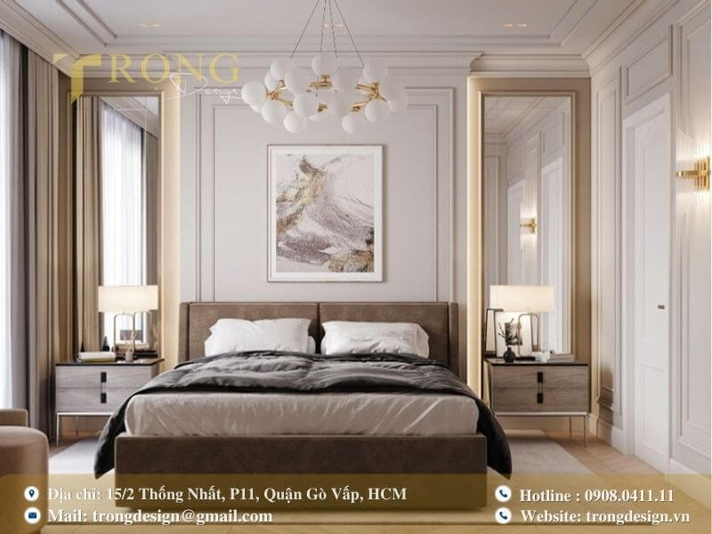 Thiết kế tân cổ điển cùng không gian sang trọng và rộng rãi.