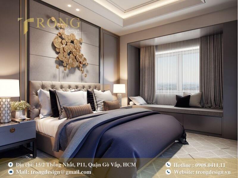 Nét hiện đại, sang trọng được định hình bởi sự đối lập và cân bằng màu sắc.