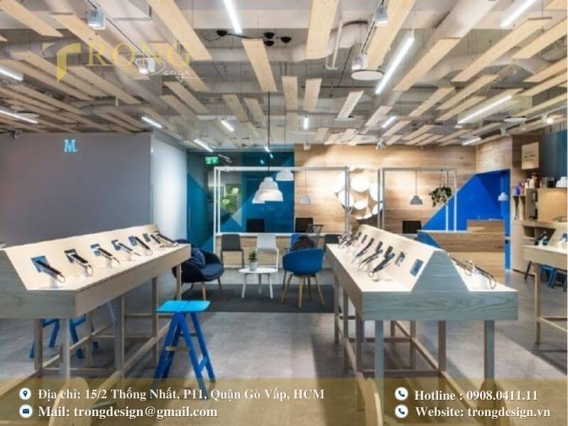 Phong cách sáng tạo, hiện đại với trần gỗ thô