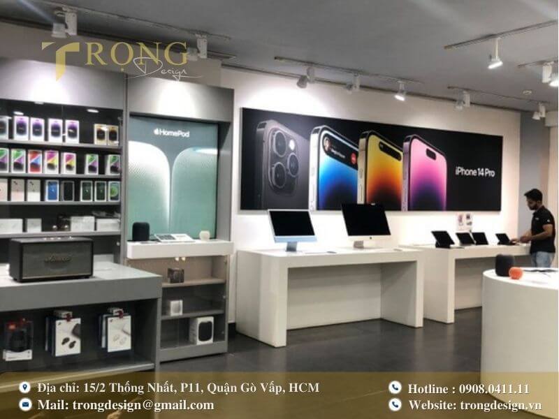 Phong cách tối giản, hiện đại, làm nổi bật sản phẩm và phụ kiện