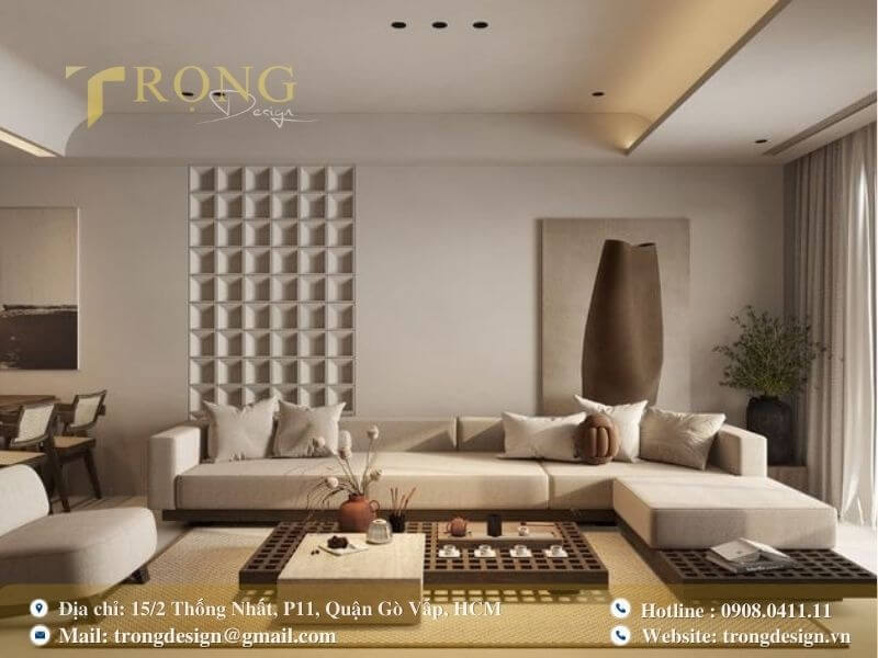 Tiêu chí lựa chọn đơn vị thiết kế thi công phòng khách Bình Tân uy tín