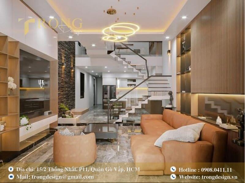 Không gian phòng khách hiện đại, cá tính và đầy tính nghệ thuật.
