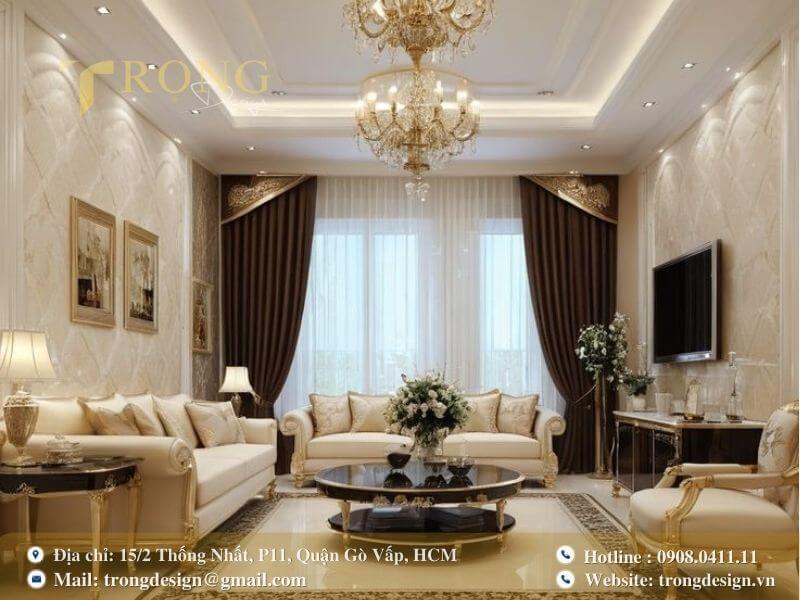 Sang trọng và lộng lẫy với phong cách Tân cổ điển.