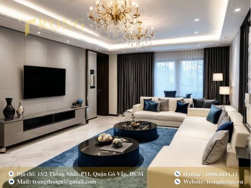 Nét tối giản kết hợp với sự sang trọng của nội thất cao cấp.
