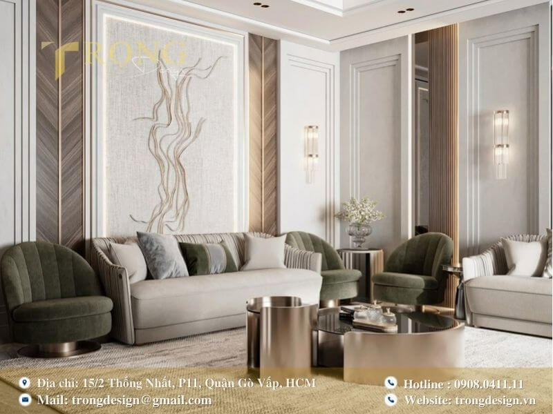 Sự pha trộn của vật liệu và màu sắc độc đáo, tạo nên không gian ấm cúng.