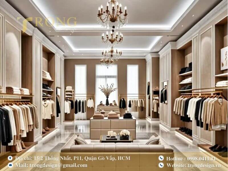 Lợi ích khi sử dụng dịch vụ thiết kế thi công shop thời trang Bình Tân