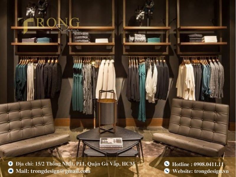 Không gian sang trọng, ấm cúng với các thiết kế trang phục nữ tính, tinh tế.