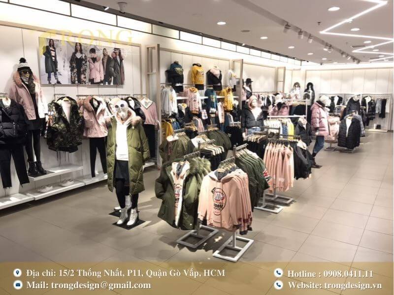 Cần lưu ý gì khi khách hàng thiết kế thi công shop thời trang Củ Chi?