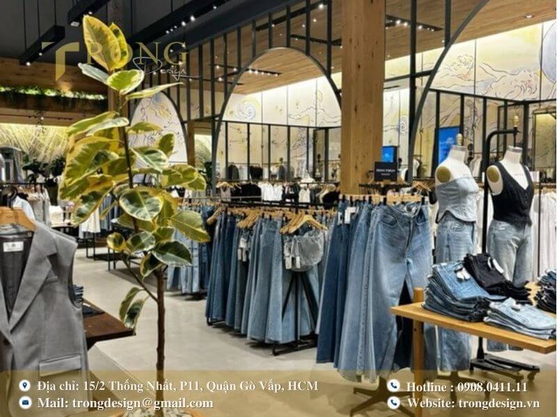 Hiện đại và gần gũi với thiên nhiên, tập trung vào trang phục jeans.