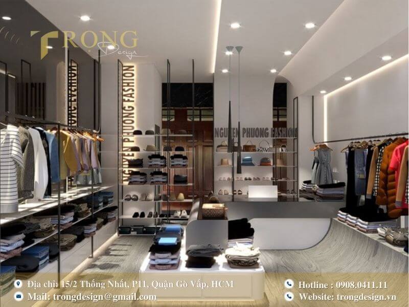 Quy trình thiết kế thi công shop thời trang Tân Phú
