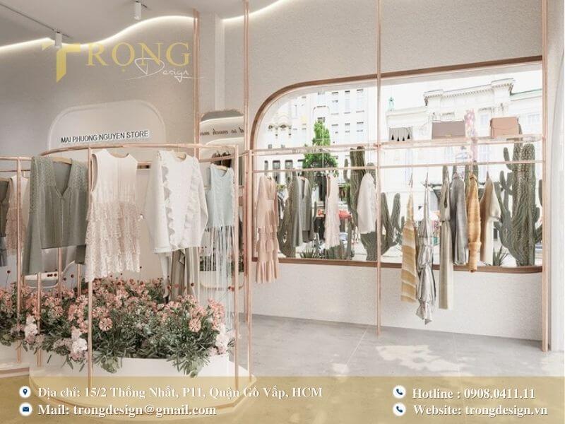 Phong cách tối giản, hiện đại và nữ tính.