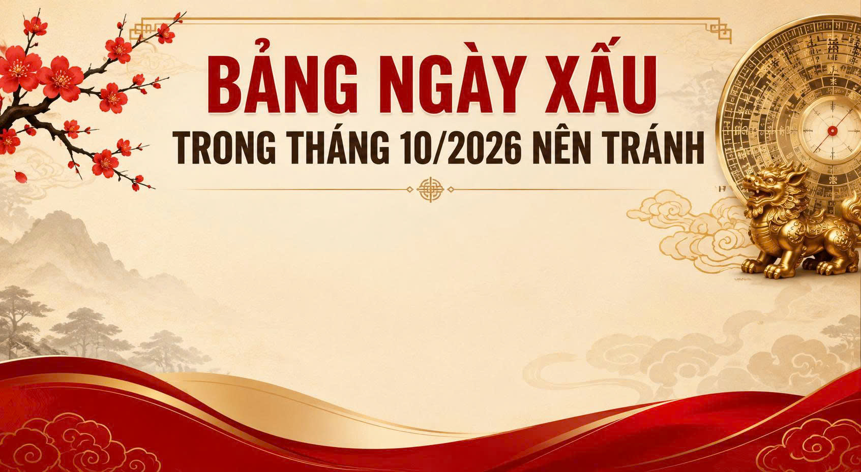 ngày tốt tháng 10