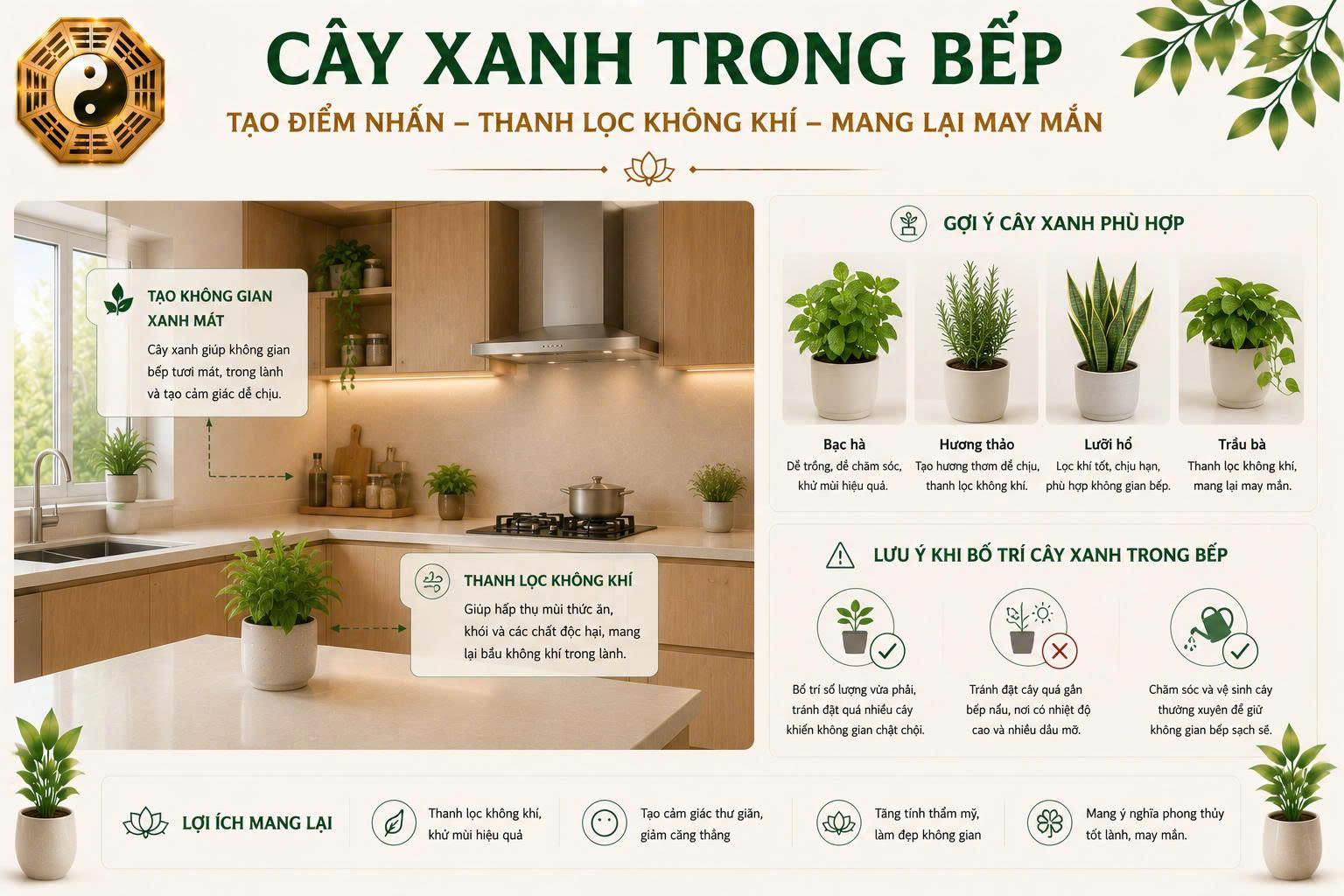 phong thuỷ nhà bếp