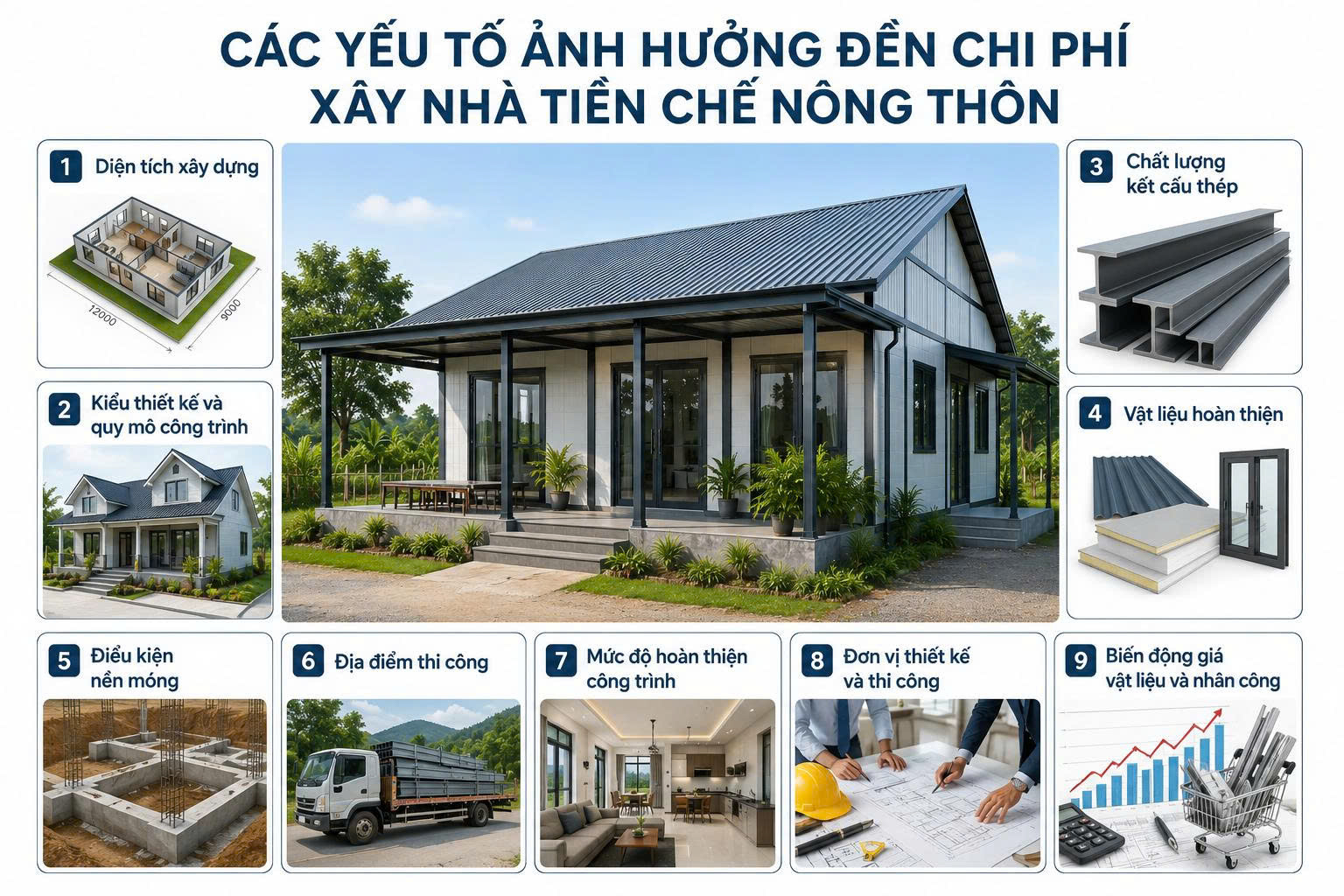 nhà tiền chế nông thôn