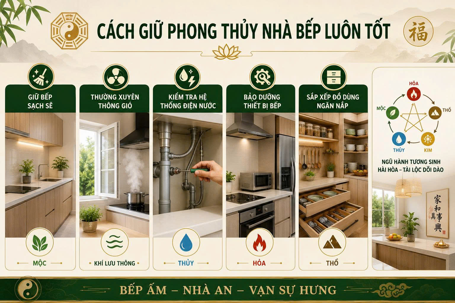 phong thủy nhà bếp