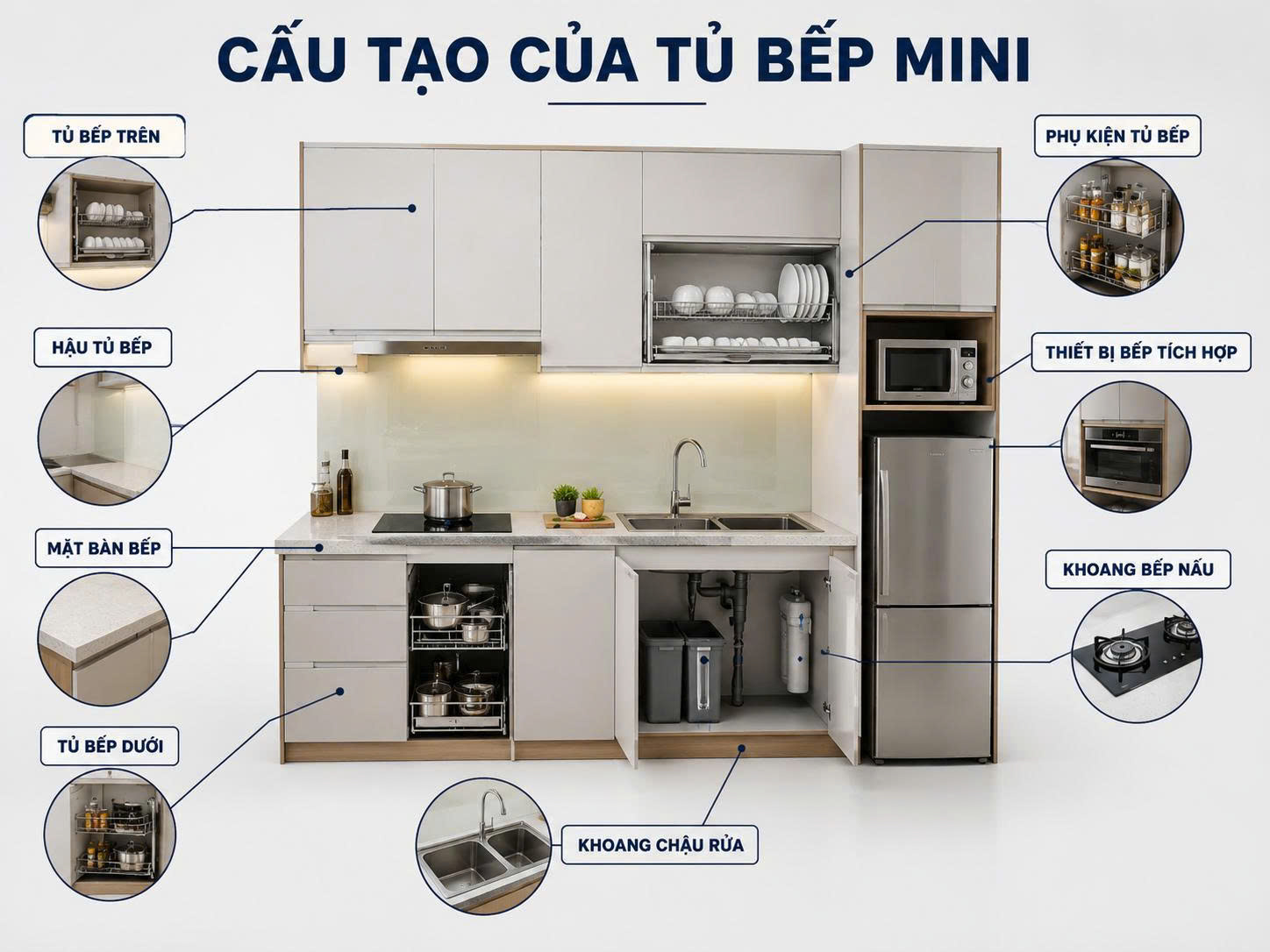 tủ bếp mini