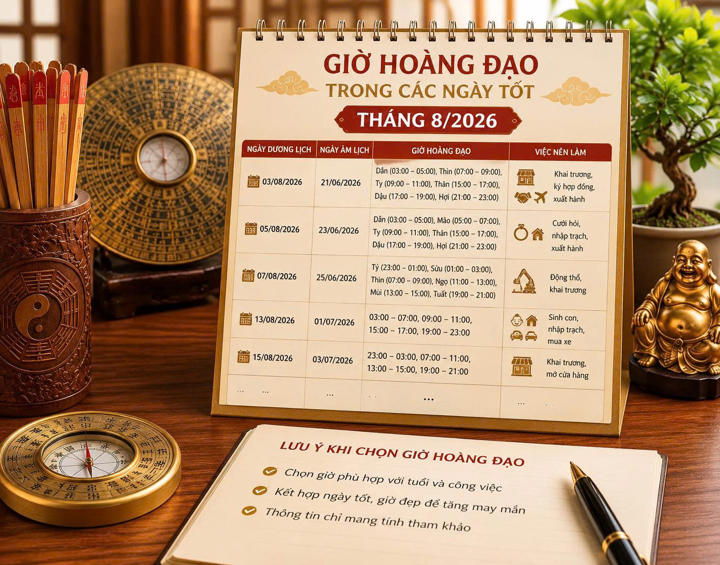 ngày tốt tháng 8