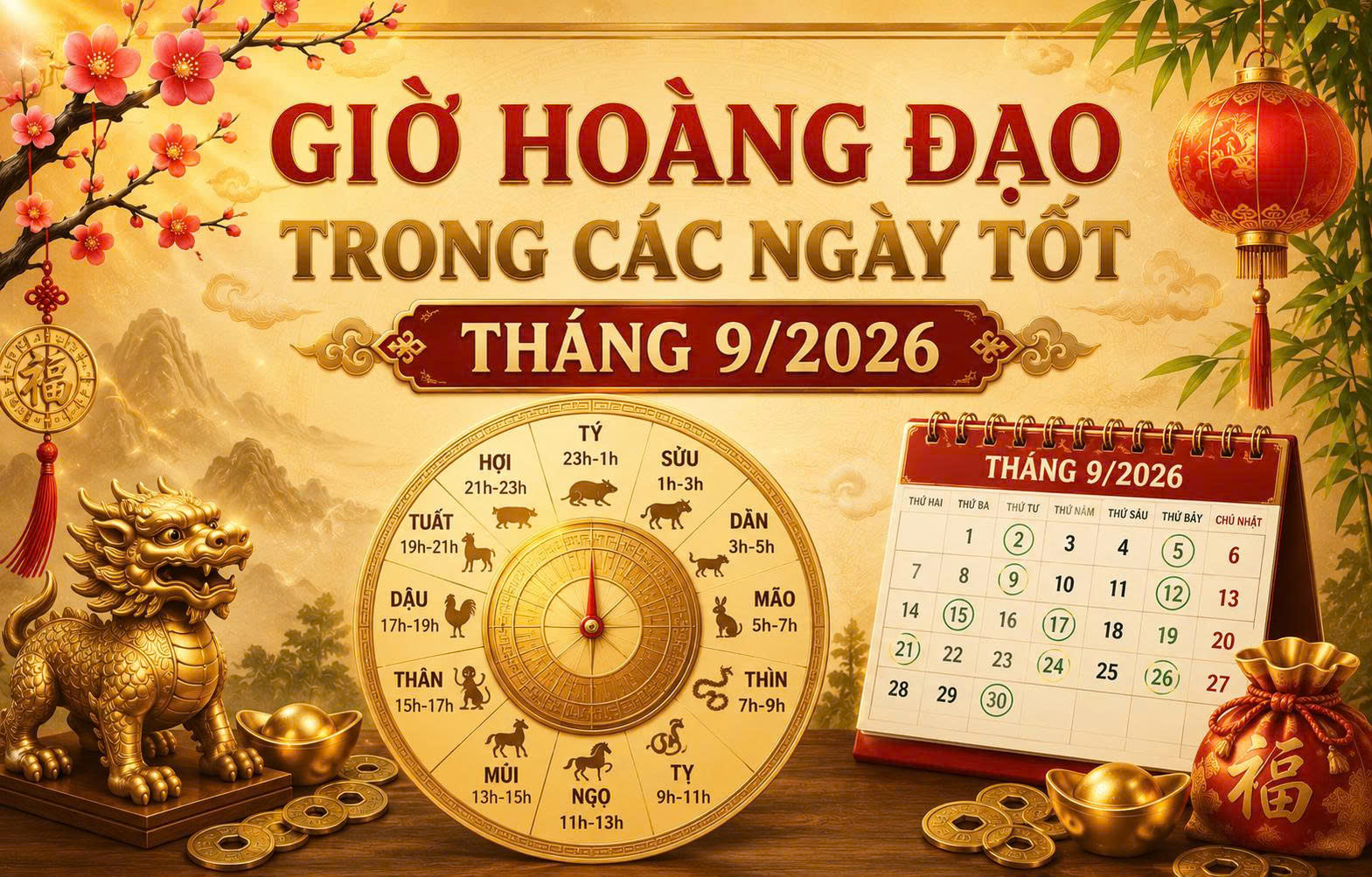 ngày tốt tháng 9