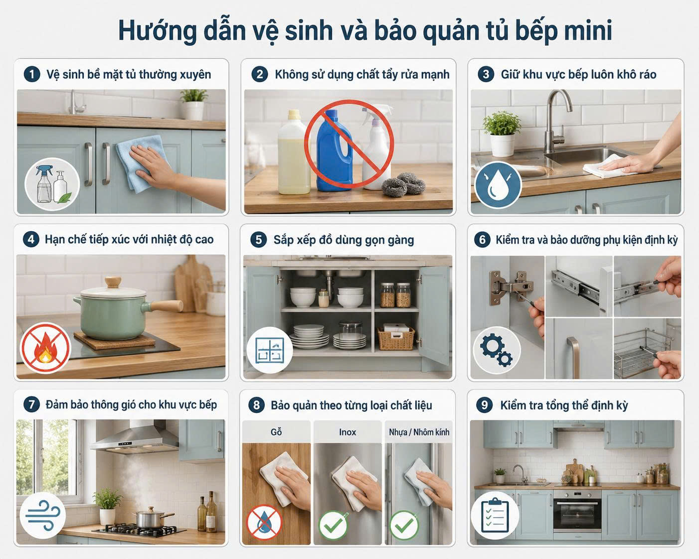 tủ bếp mini